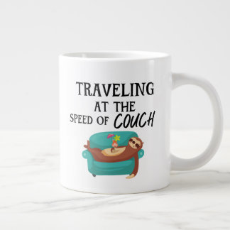 Reisen mit der Geschwindigkeit des Couchs - Funny Jumbo-Tasse