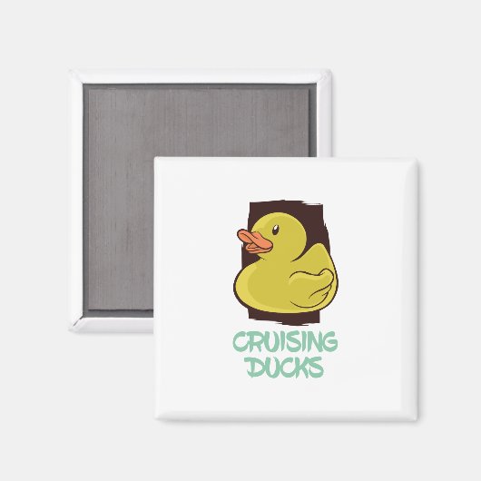 Reisen mit Enten Spaß Magnet (Vorderseite/Rückseite)