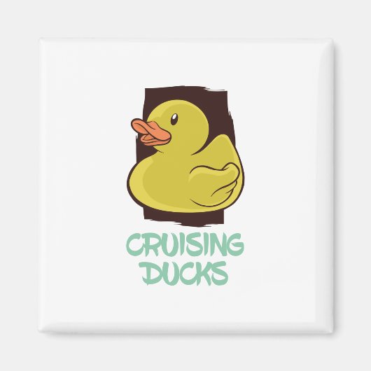 Reisen mit Enten Spaß Magnet (Vorne)