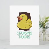 Reisen mit Enten Spaß Save The Date (Stehend Vorderseite)