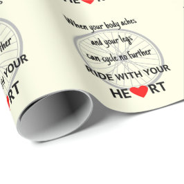 Reisen mit Ihrem Herzen inspirierend Geschenkpapier