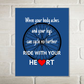 Reisen mit Ihrem Herzen inspirierend Poster