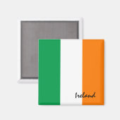 Reisen mit irischer Flagge, Urlaub/Sport Magnet (Vorderseite/Rückseite)