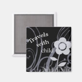 Reisen mit Kind Magnet (Vorderseite/Rückseite)