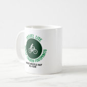 Reisen mit Lite, Reduzieren Sie den CO2-Fußabdruck Kaffeetasse (Vorderseite Links)