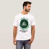 Reisen mit Lite, Reduzieren Sie den CO2-Fußabdruck T-Shirt (Vorne ganz)