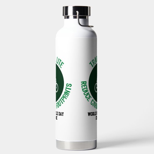 Reisen mit Lite, Reduzieren Sie den CO2-Fußabdruck Trinkflasche (links)