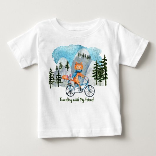 Reisen mit meinem Freund Baby Fine Jersey T - Shir Baby T-shirt (Vorderseite)