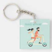 Reisen mit mir schlüsselanhänger (Vorderseite)