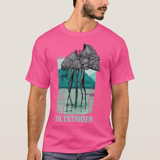 Reisen mit Silber Strick T-Shirt (Vorderseite)