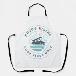 Reisen mit Typografie Schürze