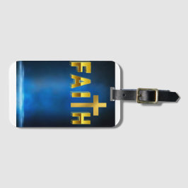 "Reisen mit Zuversicht, Vertrauen in den Glauben." Gepäckanhänger