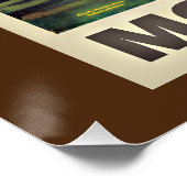 Reisen Montana, Vintage Poster, Poster (Ecke)