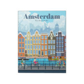 Reisen nach Amsterdam Notizblock (Rotiert)