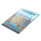 Reisen nach Amsterdam Notizblock (angewinkelt)