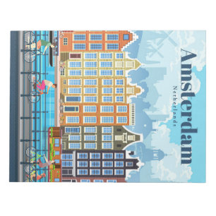 Reisen nach Amsterdam Notizblock