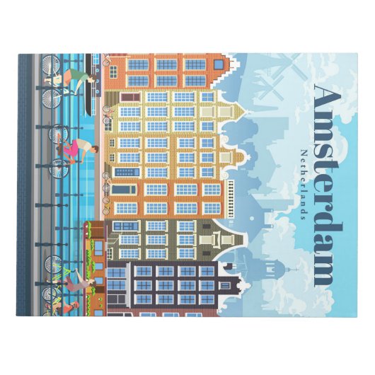 Reisen nach Amsterdam Notizblock (Vorderseite)