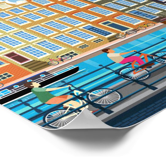 Reisen nach Amsterdam Poster (Ecke)