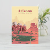 Reisen nach Arizona Feiertagskarte (Stehend Vorderseite)
