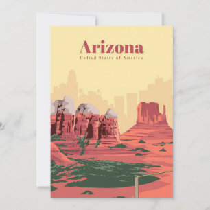 Reisen nach Arizona Feiertagskarte