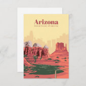 Reisen nach Arizona RSVP Karte (Vorne/Hinten)