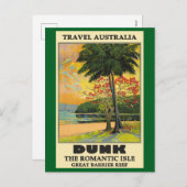 Reisen nach Australien, Dunk, Feiertagspostkarte (Vorne/Hinten)