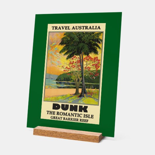 Reisen nach Australien, Great Barrier Reef, Acrylschild (Winkel)