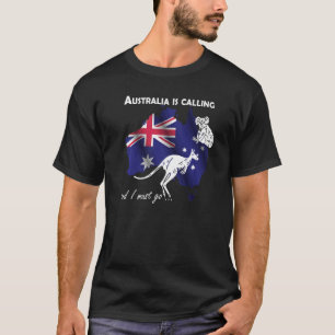 Reisen nach Australien nach Koala und Kangaroo als T-Shirt