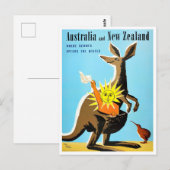 Reisen nach Australien und Neuseeland Postkarte (Vorne/Hinten)