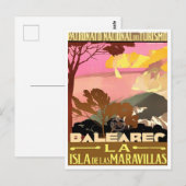 Reisen nach Balearen Postkarte (Vorne/Hinten)