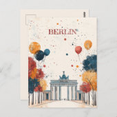 Reisen nach Berlin Deutschland Postkarte (Vorne/Hinten)