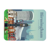 Reisen nach Birmingham Art Magnet (Horizontal)