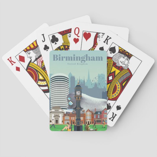 Reisen nach Birmingham Art Spielkarten (Rückseite)
