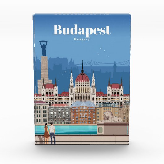 Reisen nach Budapest Kunst Fotoblock (Vorderseite)