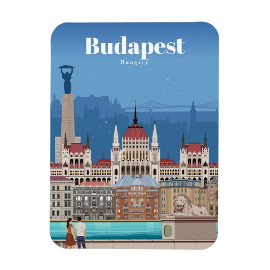 Reisen nach Budapest Kunst Magnet (Vertikal)