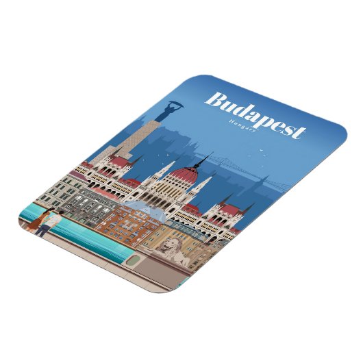 Reisen nach Budapest Kunst Magnet (Linke Seite)