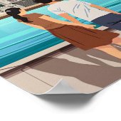 Reisen nach Budapest Kunst Poster (Ecke)