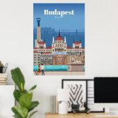 Reisen nach Budapest Kunst Poster (Heimbüro)