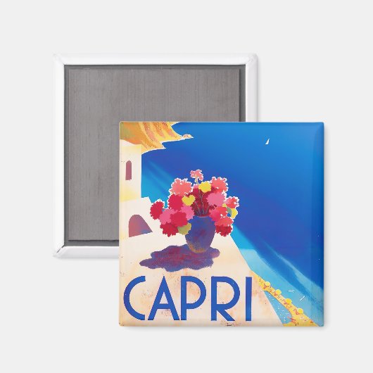 Reisen nach Capri Magnet (Vorderseite/Rückseite)