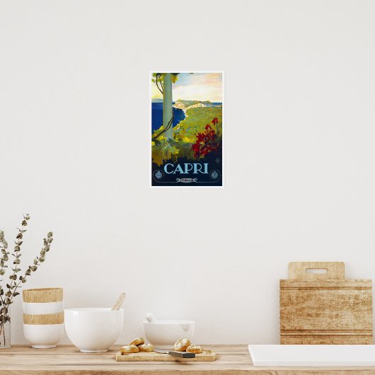Reisen nach Capri Poster (Küche)