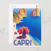 Reisen nach Capri Postkarte (Vorne/Hinten)