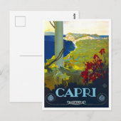 Reisen nach Capri Postkarte (Vorne/Hinten)