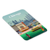 Reisen nach Chicago Magnet (Rechte Seite)