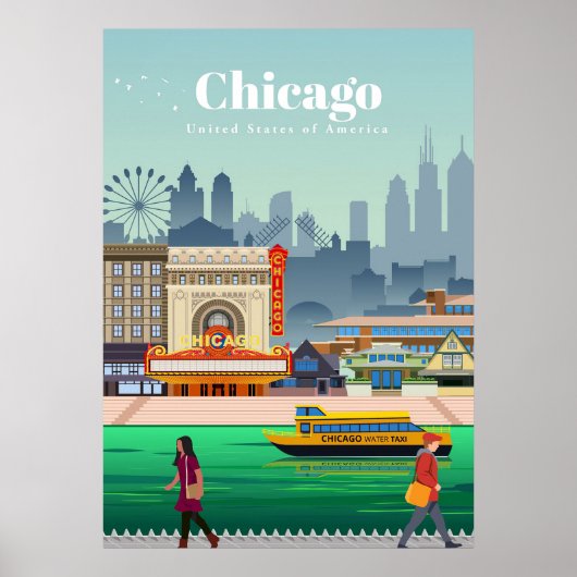 Reisen nach Chicago Poster (Vorne)