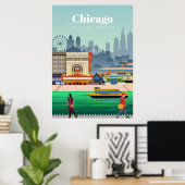 Reisen nach Chicago Poster (Heimbüro)