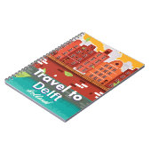 Reisen nach Delft Holland Reiseplakat Notizblock (Linke Seite)