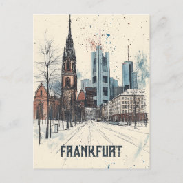 Reisen nach Frankfurt am Main Deutschland Postkarte