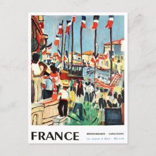 Reisen nach Frankreich Postkarte