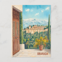 Reisen nach Granada Spanien Postkarte