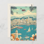 Reisen nach Haifa Israel Postkarte (Vorne/Hinten)